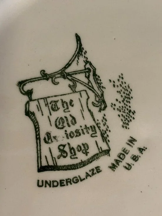 The Old Curiosity Shop 5 - Piece Green Dinner Dishes Vintage #1 - Picture 8 of 15